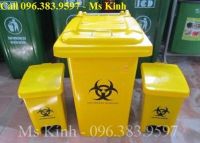 thùng rác y tế màu vàng, bán thùng rác 240 lít màu vàng giá rẻ, địa chỉ bán thùng rác giá rẻ