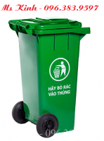 thùng rác 240 lít có bánh xe và nắp đậy, thanh lý thùng rác 240l hàng mới giá rẻ, thùng rác nhựa hdpe